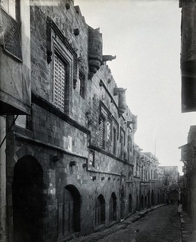 Rhodes: the street of the Knights. Photograph, 1931.