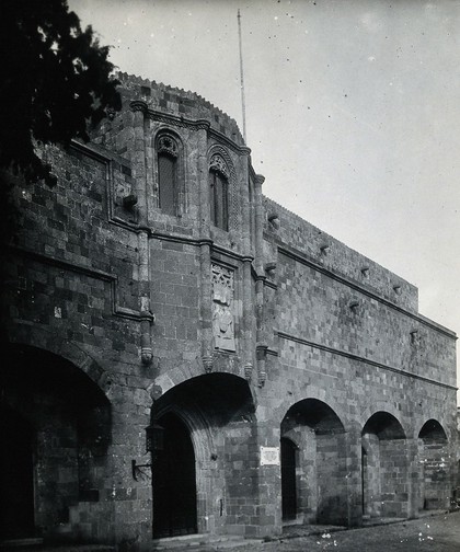 Hospital of the Knights of Saint John, Rhodes: main gateway. Photograph, 1931.