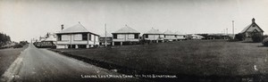 view Mont Alto Sanatorium for tuberculosis, Pennsylvania: view looking east towards the Men's Camp. Photograph, 1920/1940?.