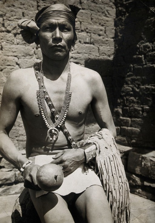 Navajo medicine man, Arizona. Photograph by Malvina Hoffman, 1930/1933.