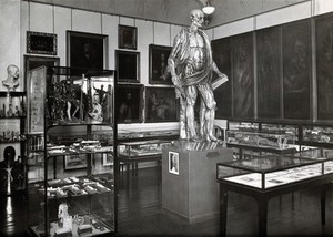 view Wellcome Historical Medical Museum, Wigmore Street, London: anatomy room on the first floor. Photograph.