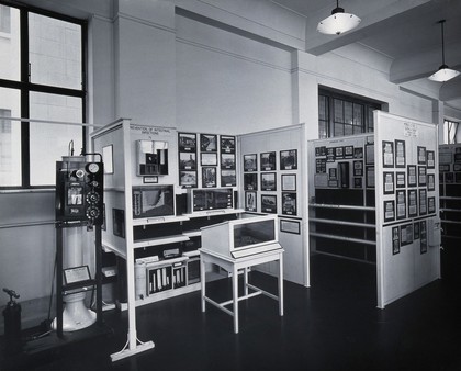 The Wellcome Building, Euston Road, London: part of the Wellcome Museum of Medical Science on the upper ground floor, showing the prevention of intestinal infections. Photograph.