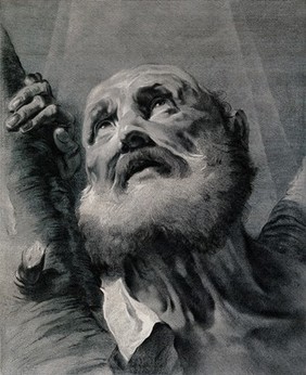 Saint Andrew. Engraving by G.M. Pitteri after G.B. Piazzetta.