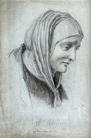 view Saint Anne. Pencil drawing, 1831.