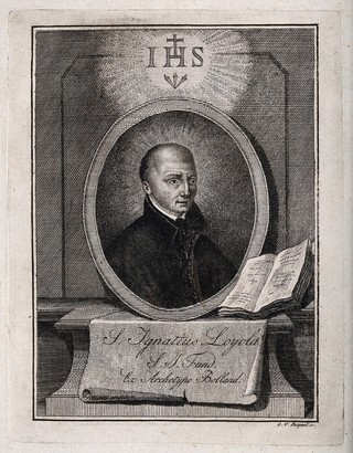 Saint Ignatius of Loyola. Stipple engraving by G.V. Pasquali.