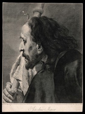 Saint James the Great. Line engraving by G.M. Pitteri after G.B. Piazzetta.