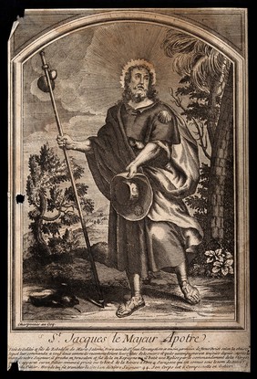 Saint James the Great. Engraving.