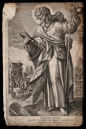 Saint James the Great. Engraving.