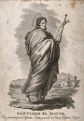 Saint James the Great. Engraving.