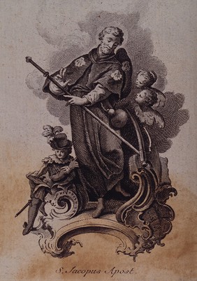 Saint James the Great. Engraving.