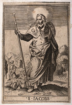 Saint James the Great. Engraving.