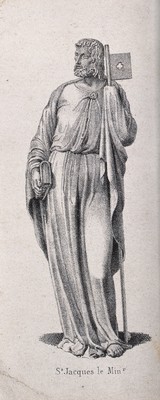 Saint James the Less. Lithograph.