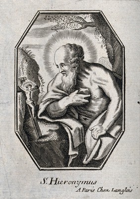 Saint Jerome. Engraving.