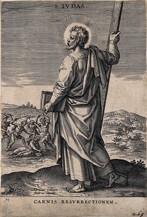 view Saint Jude. Engraving by A. Collaert.