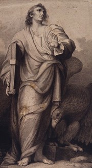 Saint John the Evangelist. Stipple engraving.