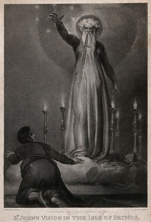 view Saint John the Evangelist. Engraving by P. Rothwell, 1847, after T. Stothard.