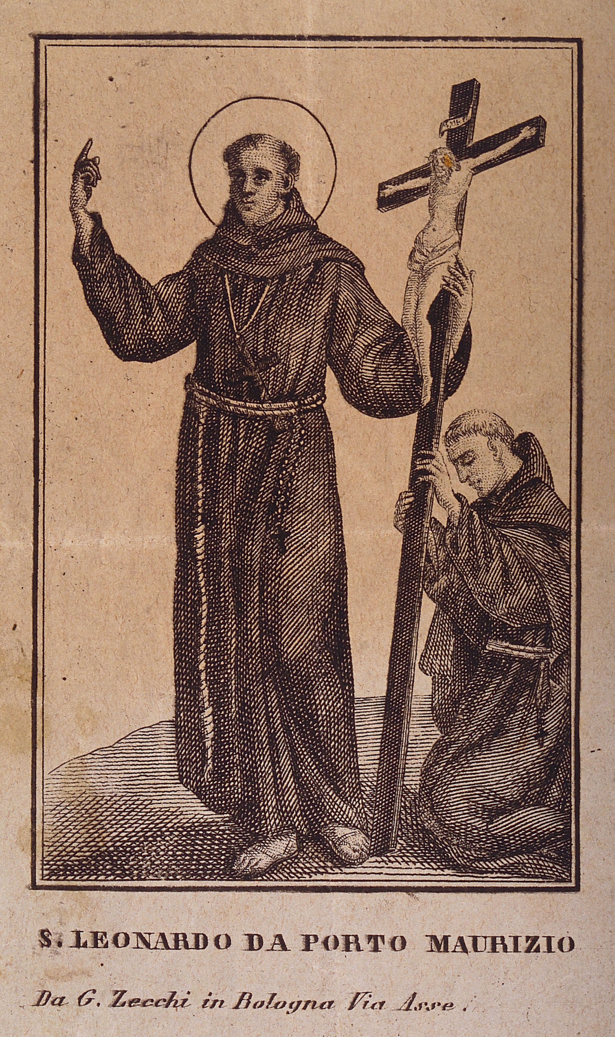 Saint Leonard of Port Maurice. Etching. | Wellcome Collection