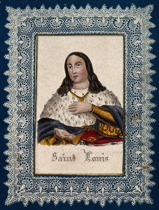 Saint Louis. Coloured engraving.