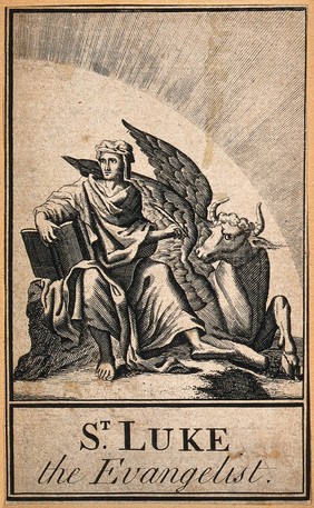 Saint Luke. Engraving.