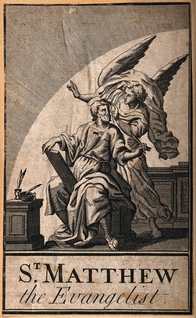 Saint Matthew. Engraving.