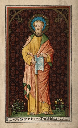 view Saint Matthias. Colour lithograph, 1886.