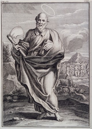 Saint Matthias. Etching.