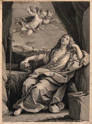 view Saint Mary Magdalen. Engraving by R. Strange, 1773.