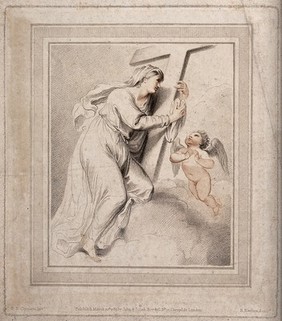 Saint Mary Magdalen (?). Colour stipple engraving by R. Earlom, 1789, after G.B. Cipriani.