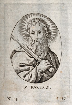 view Saint Paul. Engraving.