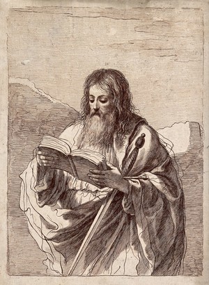 view Saint Paul. Etching by F. Bartolozzi after G.F. Barbieri, il Guercino.