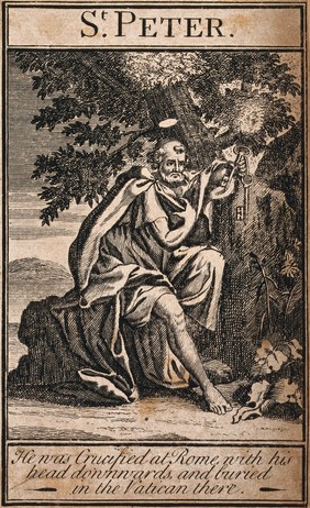 Saint Peter. Engraving.