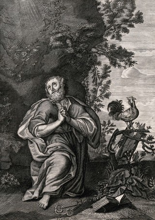 Saint Peter. Engraving by J. Collins.