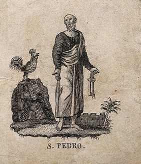 Saint Peter. Etching.