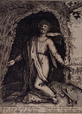 Saint Peter. Engraving.