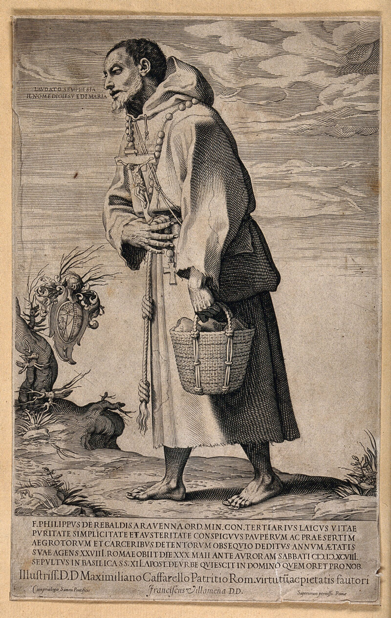 Filippo de Rebaldis. Engraving by F. Villamena., 1598, by Francesco Villamena