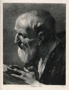 Saint Philip Neri. Line engraving by G.M. Pitteri after G.B. Piazzetta.