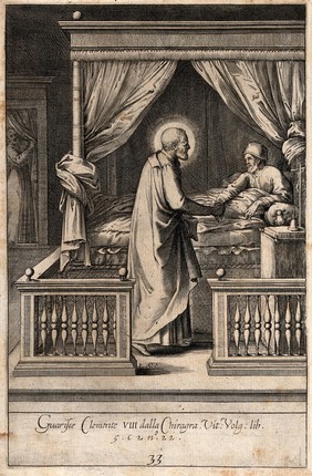 Saint Philip Neri. Engraving by L.C.