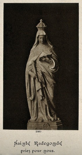 Saint Radegund. Process print.