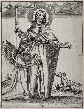 Saint Roch. Etching.
