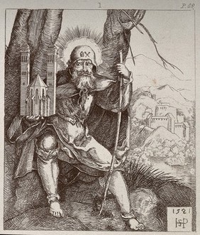 Saint Sebaldus. Engraving after S. Beham, 1521.