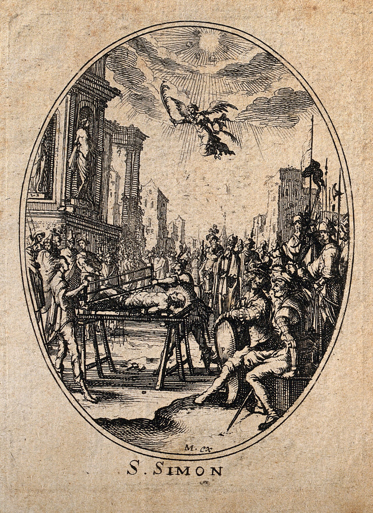 Saint Simon. Etching by N. Cochin., 1600-1699, by Nicolas Cochin