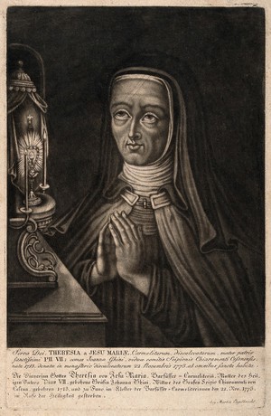 view Teresa Diletta di Gesù e Maria. Mezzotint.