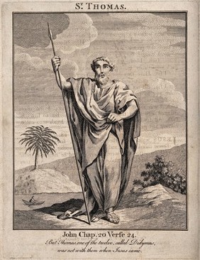 Saint Thomas. Engraving.