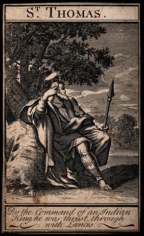 Saint Thomas. Engraving.