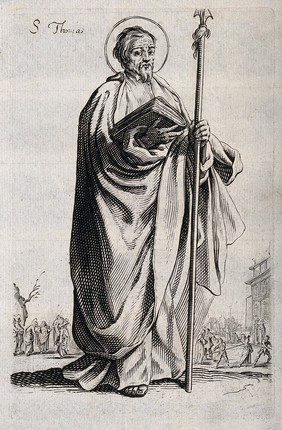 Saint Thomas. Engraving after J. Callot.