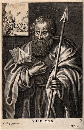 Saint Thomas. Engraving.