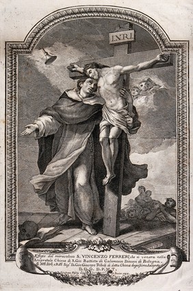 Saint Vincent Ferrer. Engraving by G. Foschi, 1783, after U. Gandolfi, 1776.