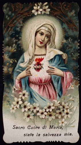 Saint Mary (the Blessed Virgin). Colour photogravure.