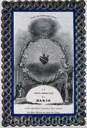 view Saint Mary (the Blessed Virgin). Engraving.