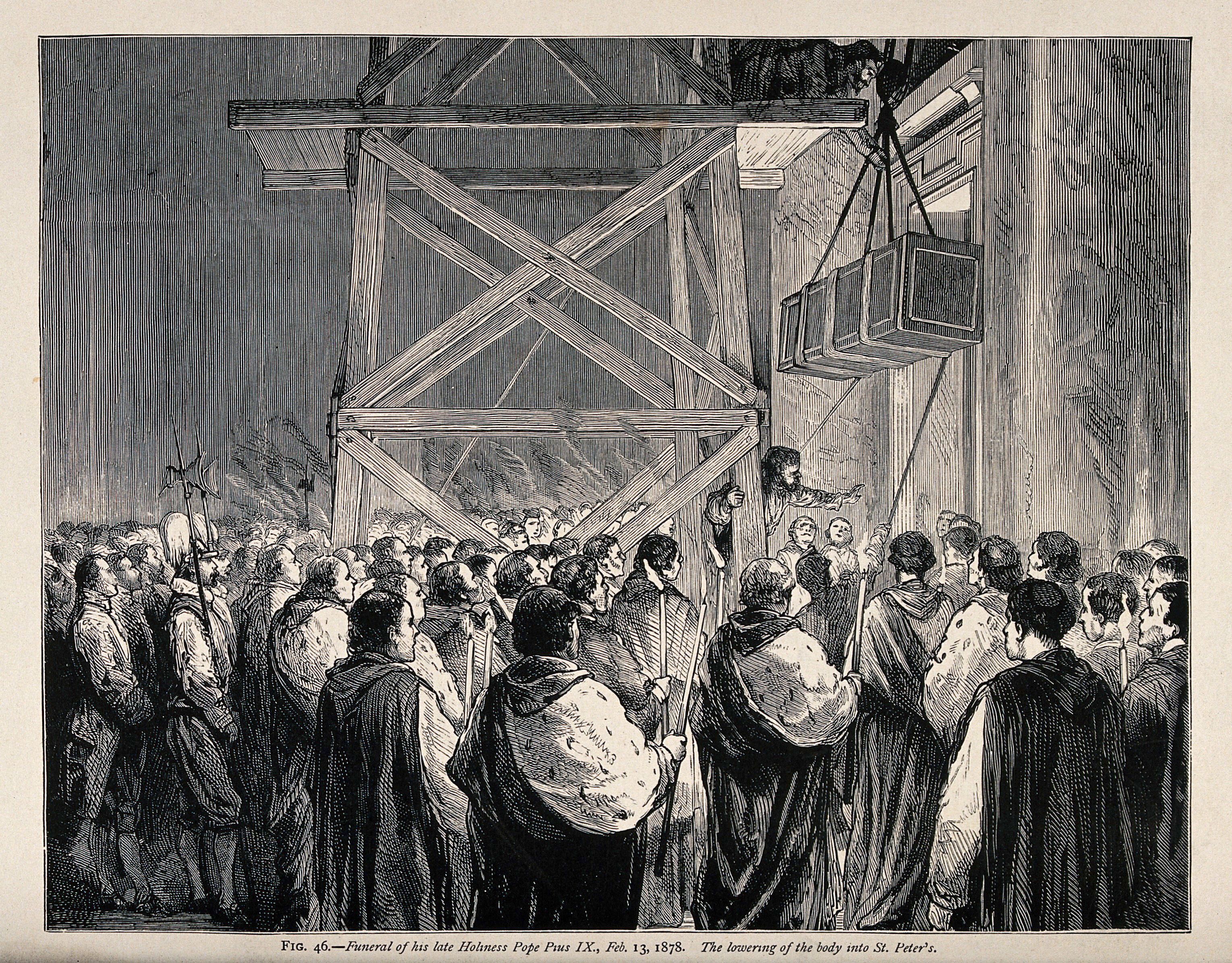 The Funeral Of Pope Pius Ix On 13 February 1878 In St Peter S